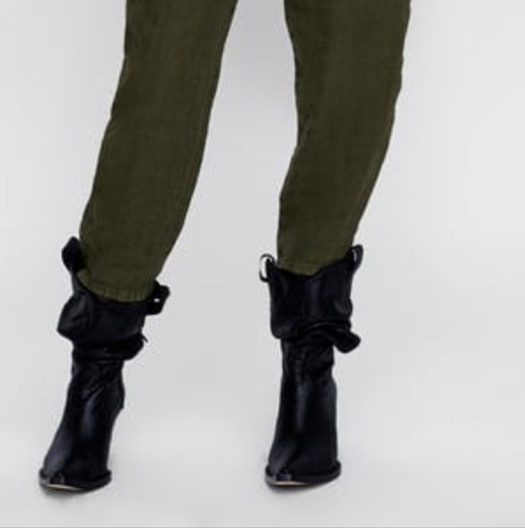 Kut From The Kloth Diana Skinny Dark Green Stretch Corduroy Pants - Size 10 - Picture 16 of 16